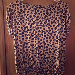 Leopard print top